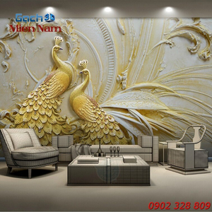 Gạch Tranh 3D Hạnh Phúc Viên Mãn CCM47