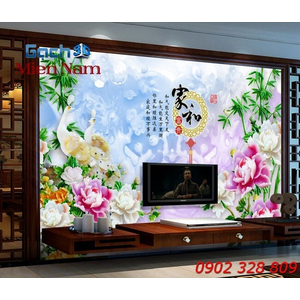 Gạch Tranh 3D Hạnh Phúc Viên Mãn CCM28