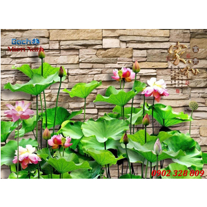 TRANH GẠCH MEN HOA SEN HSM165