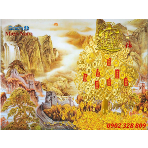 Gạch tranh 3d kim tiền KTT52