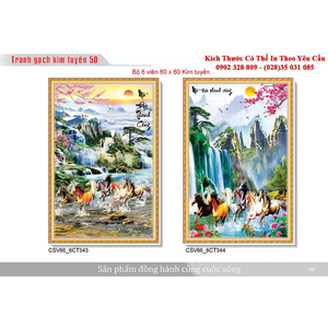 Gạch tranh 3D Kim Tuyến KT11