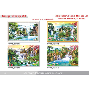 Gạch tranh 3D Kim Tuyến KT12