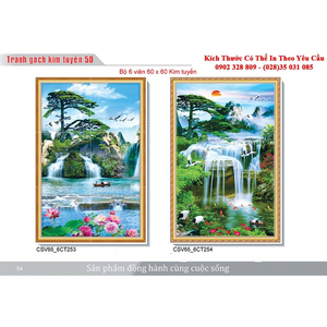 Gạch tranh 3D Kim Tuyến KT17