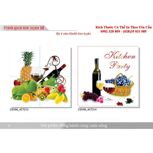 Gạch tranh 3D Kim Tuyến KT02