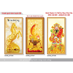 Gạch tranh 3D Kim Tuyến KT26