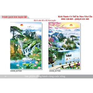 Gạch tranh 3D Kim Tuyến KT03