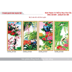 Gạch tranh 3D Kim Tuyến KT58