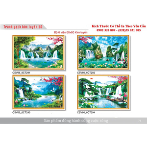 Gạch tranh 3D Kim Tuyến KT63