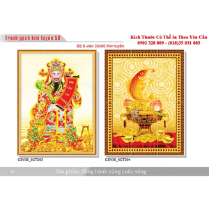 Gạch tranh 3D Kim Tuyến KT69