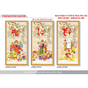 Gạch tranh 3D Kim Tuyến KT81