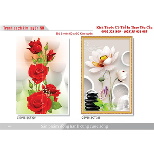 Gạch tranh 3D Kim Tuyến KT83
