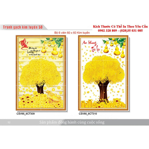 Gạch tranh 3D Kim Tuyến KT87