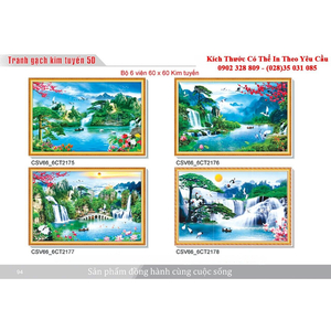 Gạch tranh 3D Kim Tuyến KT89