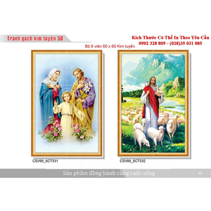 Gạch tranh 3D Kim Tuyến KT09