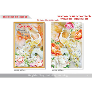Gạch tranh 3D Kim Tuyến KT93