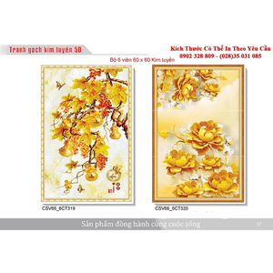 Gạch tranh 3D Kim Tuyến KT01