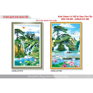 Gạch tranh 3D Kim Tuyến KT10