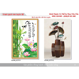 Gạch tranh 3D Kim Tuyến KT15