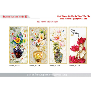Gạch tranh 3D Kim Tuyến KT18