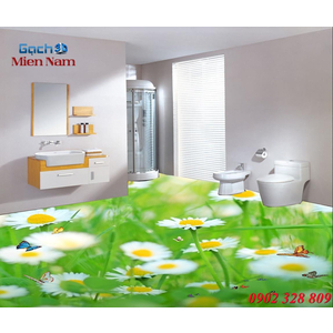 Gạch tranh 3d lát nền nhà NN152