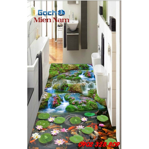 Gạch Tranh 3D Mẫu Thác Nước TNM298