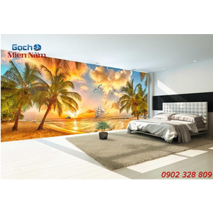 Gạch Tranh 3d Mây Biển CB26