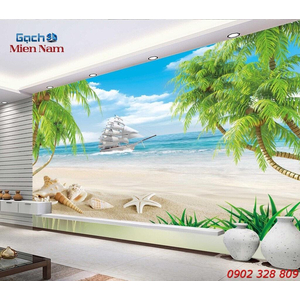 Gạch Tranh 3d Mây Biển CB33