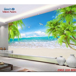 Gạch Tranh 3d Mây Biển CB34