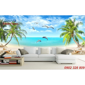 Gạch Tranh 3d Mây Biển CB37
