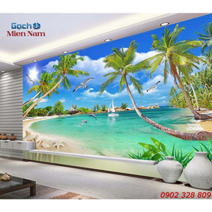 Gạch Tranh 3d Mây Biển CB42