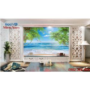 Gạch Tranh 3d Mây Biển CB28