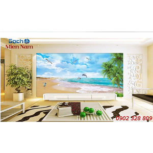 Gạch Tranh 3d Mây Biển CB29