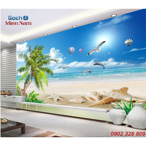 Gạch Tranh 3d Mây Biển CB30