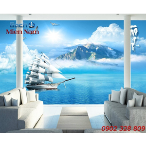 Gạch Tranh 3D Cảnh Biển CB07