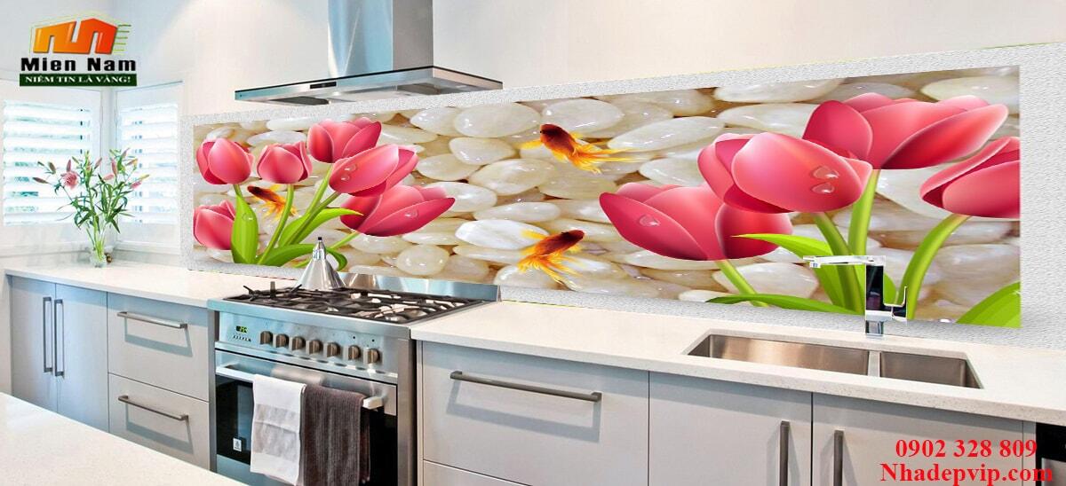 gach tranh 3d op bep