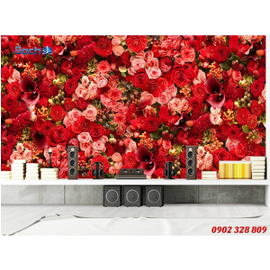 Gạch tranh 3d ốp tường Phòng ngủ HTM97