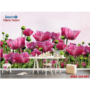 Gạch tranh 3d ốp tường Phòng ngủ HTM99