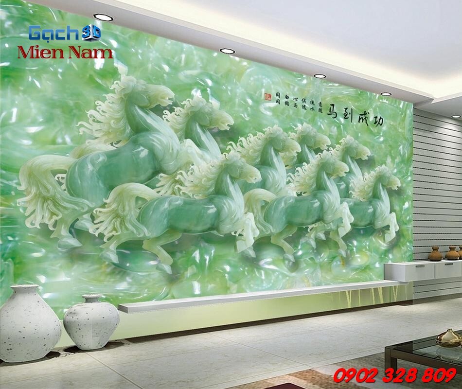 gạch tranh 3d phong thủy gạch tranh 3d phong thủy