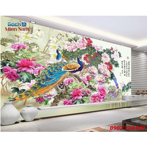 Gạch tranh 3d Phượng Hoàng CP27