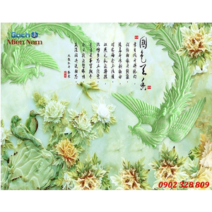 Gạch tranh 3d Phượng Hoàng CP56