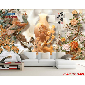Gạch tranh 3d Phượng Hoàng CP57