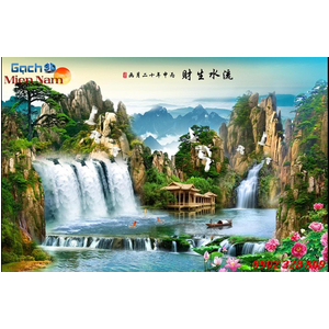 Gạch Tranh 3D Sơn Thủy STM40