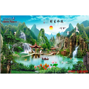 Gạch Tranh 3D Sơn Thủy STM41