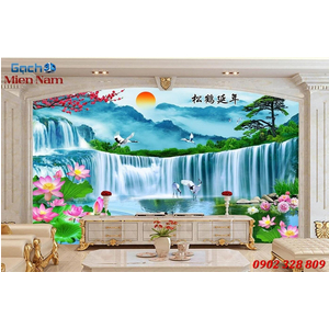 Gạch Tranh 3D Sơn Thủy STM43