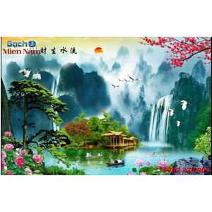 Gạch Tranh 3D Sơn Thủy STM44