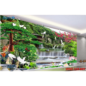 Gạch Tranh 3D Sơn Thủy STM46
