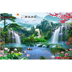 Gạch Tranh 3D Sơn Thủy STM47