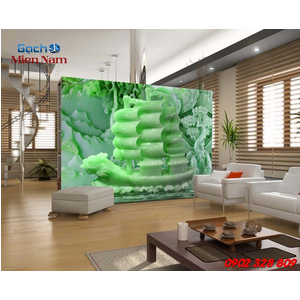 Gạch tranh 3d thuyền buồm TB25