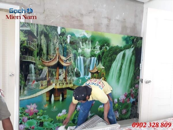 gạch tranh 3d trang trí