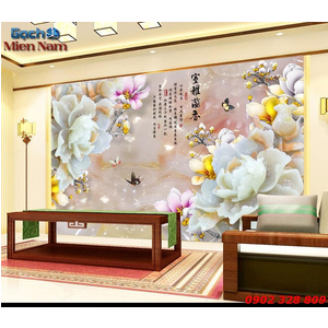 Gạch Tranh Hoa Mẫu Đơn HMD71